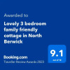 Отель Lovely 3 bedroom family friendly cottage in North Berwick, фото 9