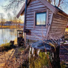 Отель Romantic Cabin Right on the Lake With Fire Place, фото 11