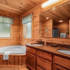 Отель Luxury 2700 Sq Ft Log Cabin Private Hot Tub Game room Pool Table Best View, фото 9