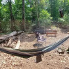 Отель Treetopper 2 Fully Set up Tent Site with BBQ, Firepit, Outdoor Pool & Hiking, фото 1