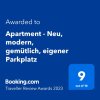 Отель Apartment - Neu, modern, gemütlich, eigener Parkplatz, фото 12