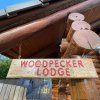 Отель Woodpecker Log Cabin with hot tub, pizza oven bbq entertainment area, lakeside with private fishing , фото 14