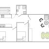 Отель Newly-renovated 2-bedroom Apartment in Charlottenlund, фото 9