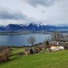 Отель Chalet With Panoramic Views of the Mountains of the Oberland and Lake Thun, фото 21
