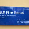 Отель B&B Five Roma в Риме