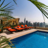 Отель Dubai JBR Amaz Penthouse front sea 5 plus 1 Bdr private Climatized pool, фото 14