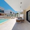Отель Sanders Konnos Bay Erato - Beautiful 4-bdr Villa With Side Sea View в Протарасе