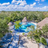 Отель Relaxing comfortable jungle view Eklum Villa Rivera Maya Puerto Morelos POOL AC GYM GATED COMMUNITY, фото 15