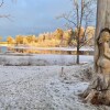 Отель Romantic Cabin Right on the Lake With Fire Place, фото 9