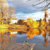 Отель Ferienwohnung mit Terrasse und Privatsee, фото 1