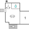 Отель Stunning Home in Podstrana With Wifi and 1 Bedrooms, фото 8