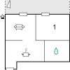 Отель Amazing Apartment in Kappeln With 1 Bedrooms and Wifi, фото 13