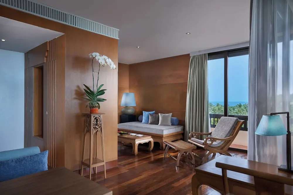 Семейный люкс с 2 комнатами seafront двуспальная кровать в Renaissance Koh Samui Resort & Spa