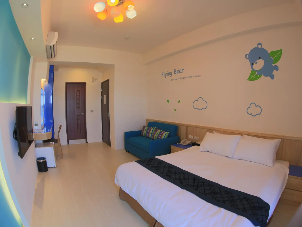 Deluxe Double room with balcony and with sea view (full double bed)