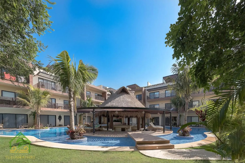 Tulum Swim up apartment for 5 pax with free bikes and WIFI