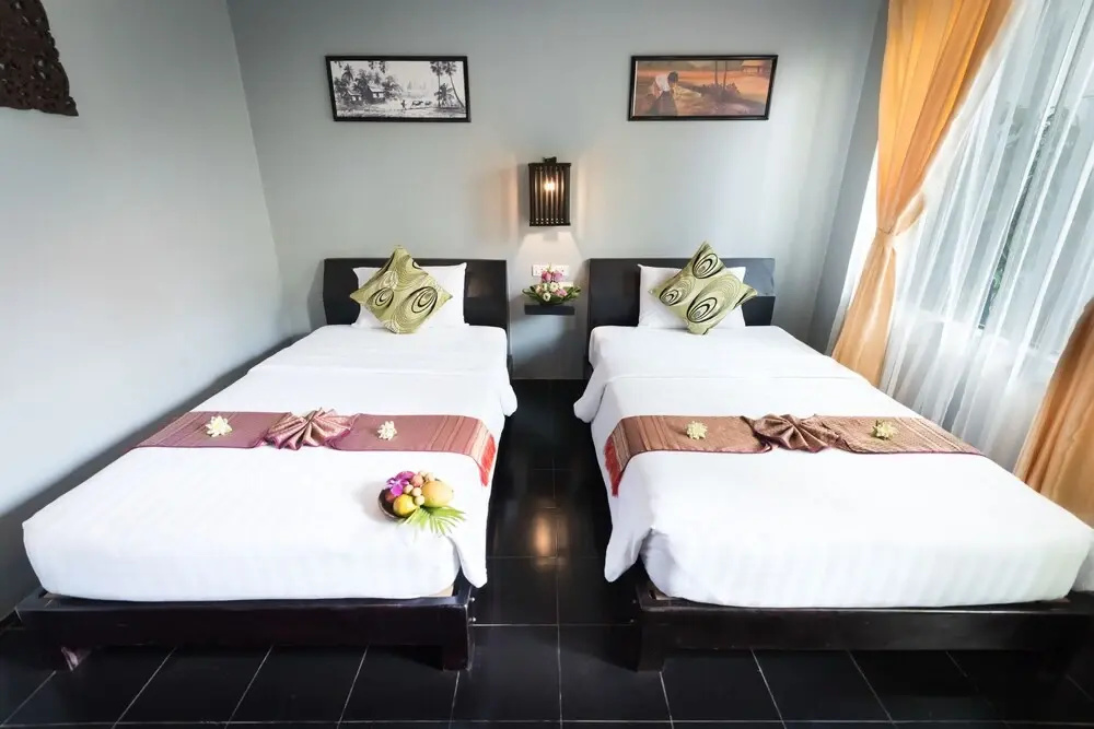 Deluxe Double room with balcony and with view (twin beds)
