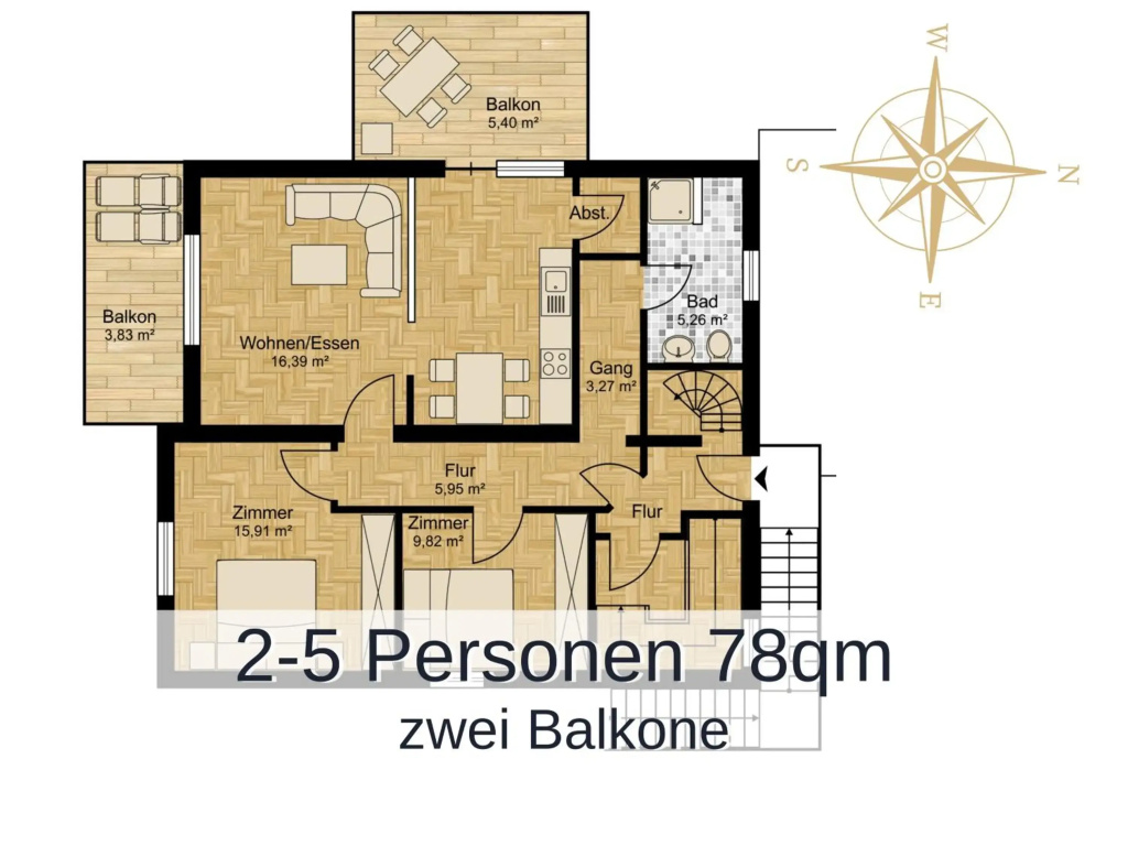 Ferienwohnung Rambold Sonnenterrasse