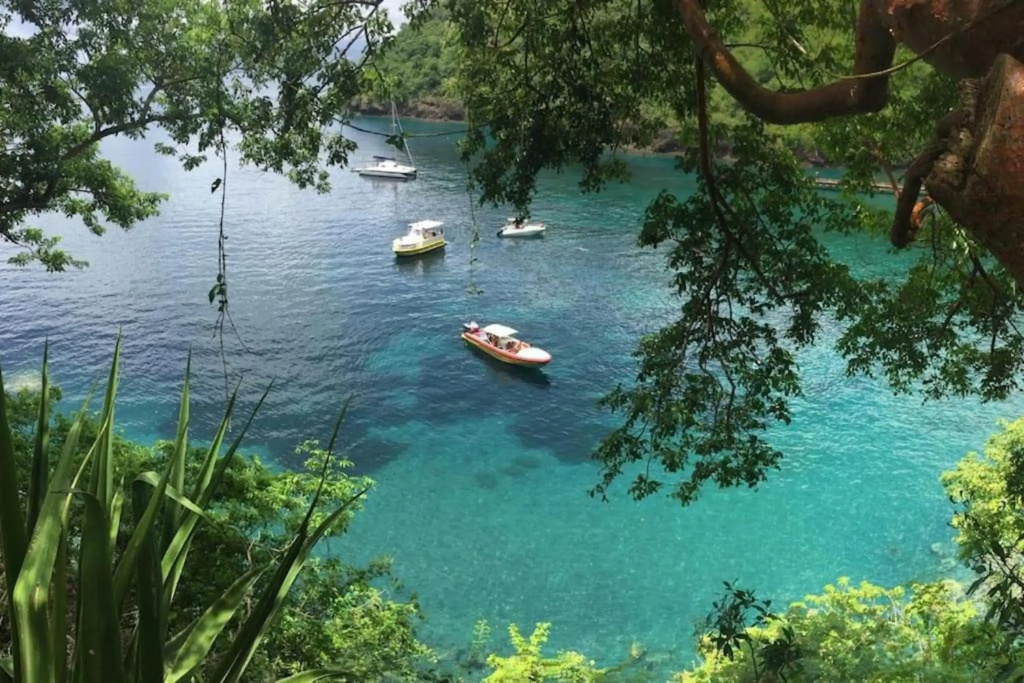 Maison d'une chambre avec vue sur la mer jardin amenage et wifi a Le Marin a 2 km de la plage