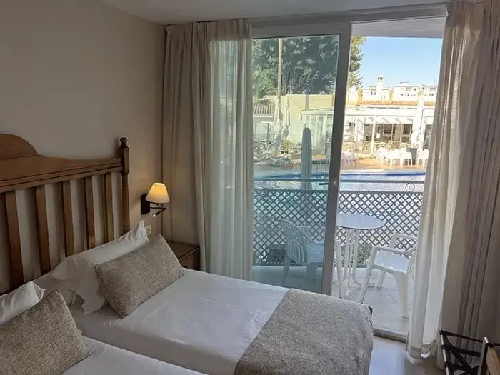 Classic room with pool view