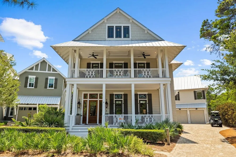 "Stress Free" Golf Cart Pool Exquisite, 6 bedroom, new construction home WaterColor 6 Home by RedAwning