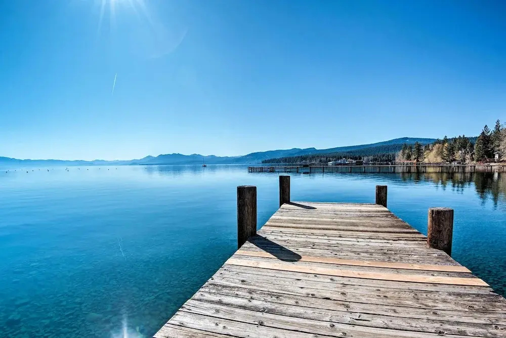 Walk to Dock & Tahoe City: Modern Lakeside Cabin