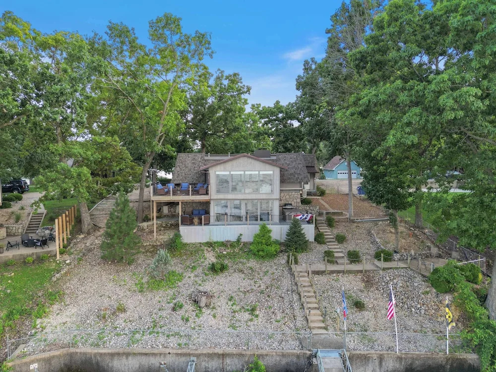 Lakefront Home Private Dock With Main Channel View