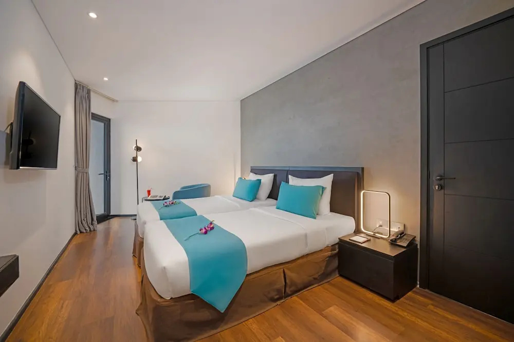 Deluxe Double room with sea view twin beds