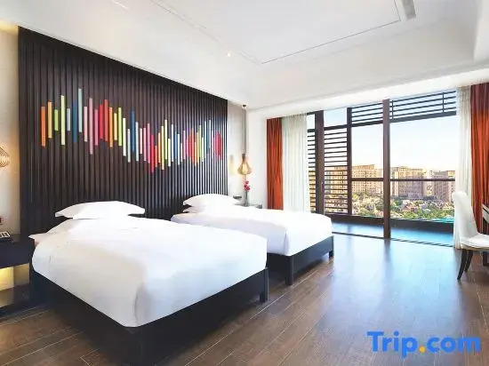 Двухместный номер Deluxe с видом на сад 2 отдельные кровати в Mangrove Tree Resort World Sanya Bay (Coconut Tower)