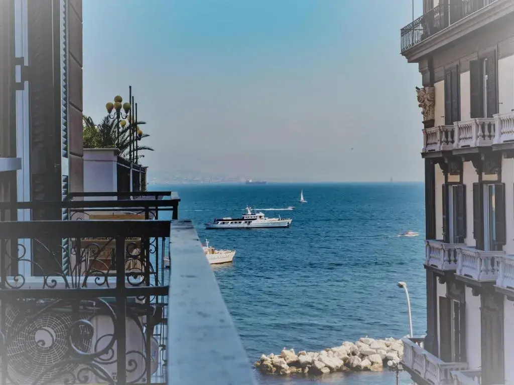 Deluxe Double room with balcony and with sea view (full double bed)