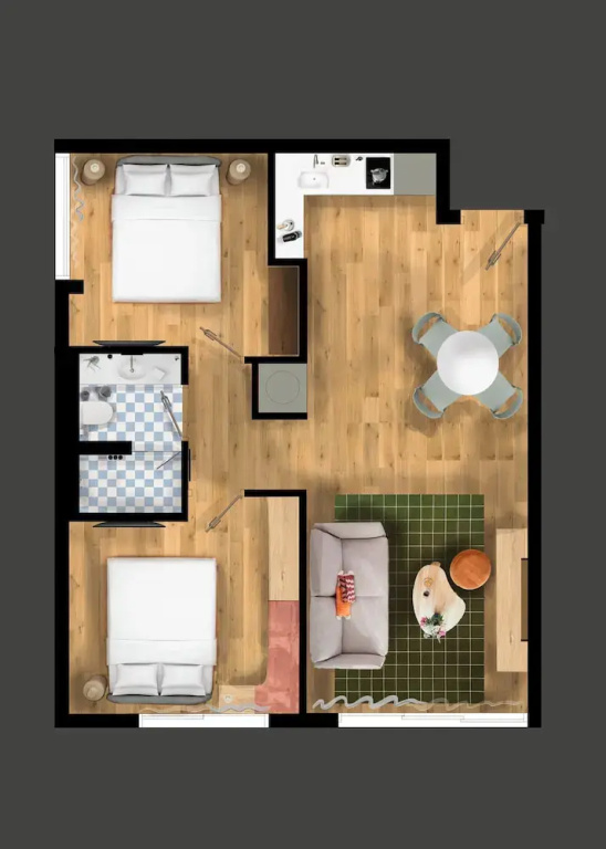 2 Bedrooms Apartment
