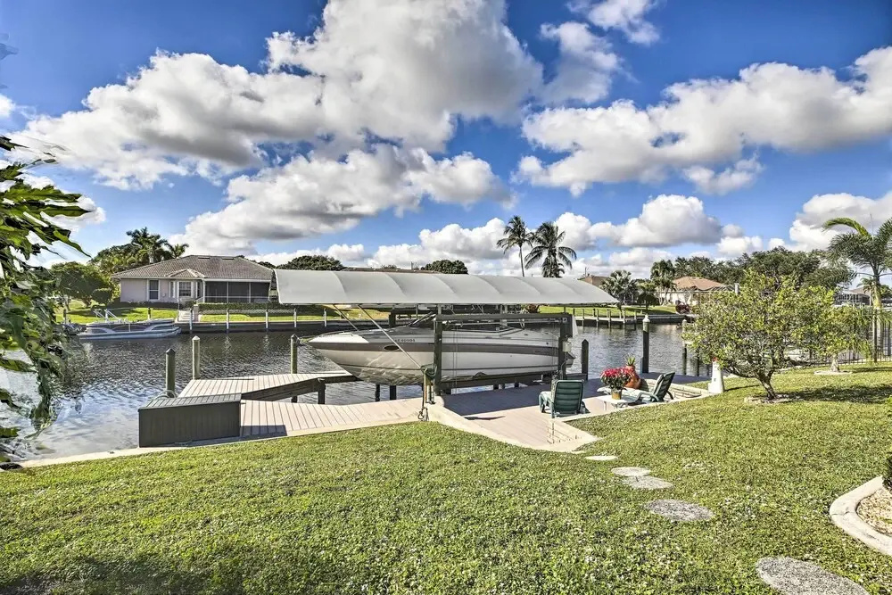 Dock Access & Pool: Cape Coral Retreat