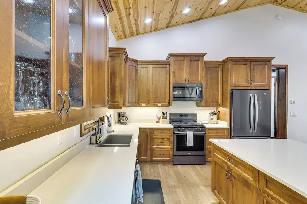 Porch, Fire Pit: 'pine View Retreat' in Lakeside!