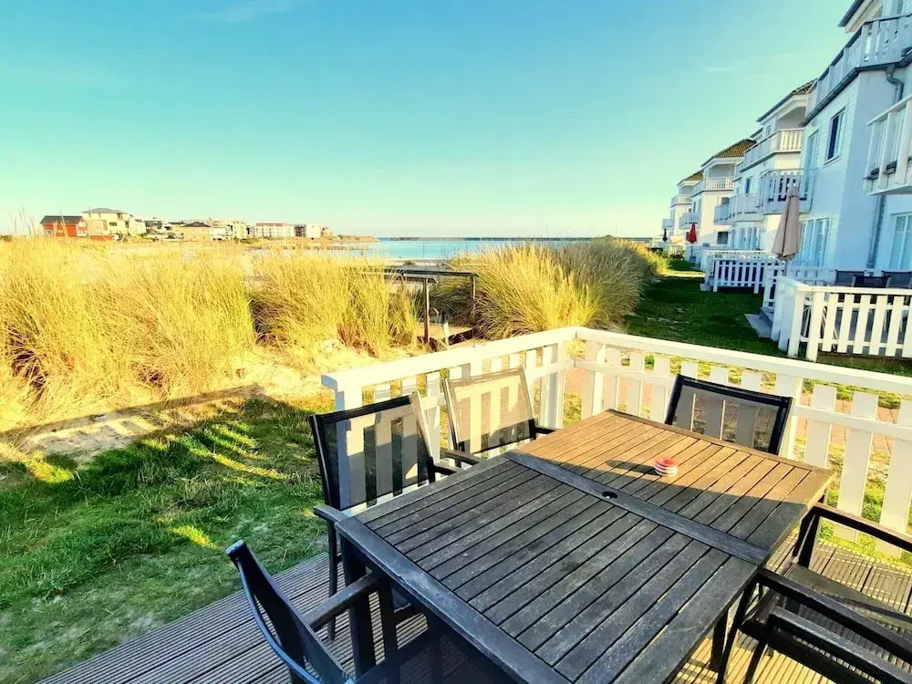Haus in Olpenitz mit Strand und Meerblick