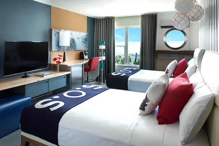 Hotel Zephyr San Francisco Room Type - Premium Waterfront King Room with Balcony Hotel Zephyr San Francisco Room Type - Premium Waterfront King Room with Balcony