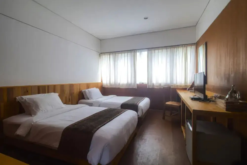 2 Bedrooms Deluxe Double room with garden view (twin beds)