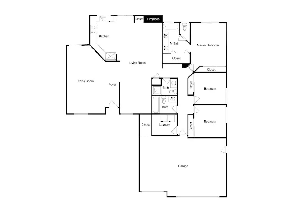 Cathedral City 3br/3ba Pool/ Jacuzzi 3 Bedroom Home