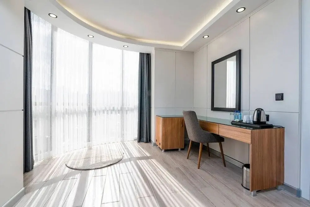 Deluxe Double room with balcony and with garden view (full double bed)
