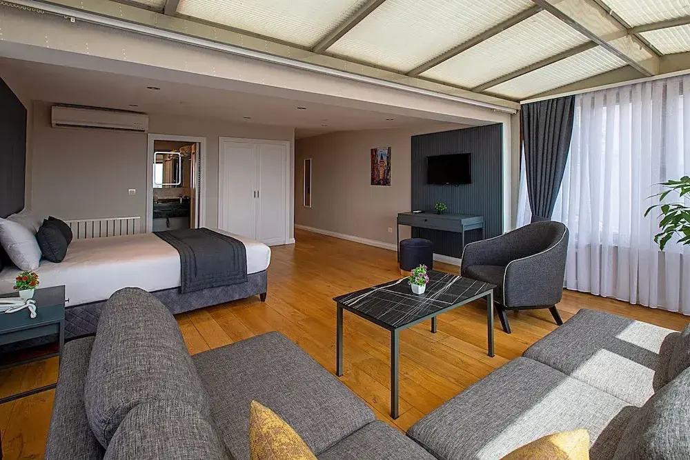 Deluxe Double Suite with city view (full double bed)