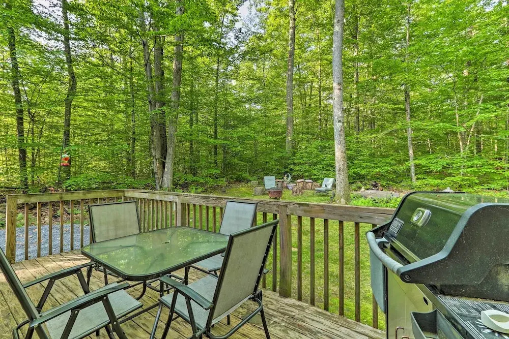 Large Deck & Fire Pit: Secluded Pocono Lake Home