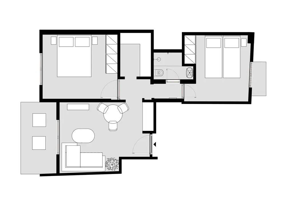 2 Bedrooms Apartment with balcony