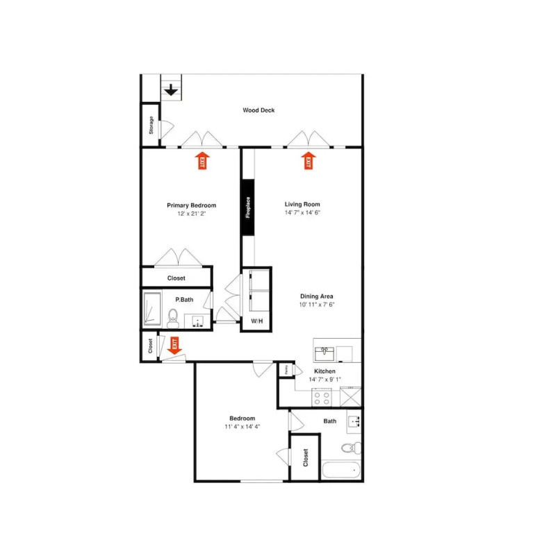 2 Bedrooms Standard room with balcony