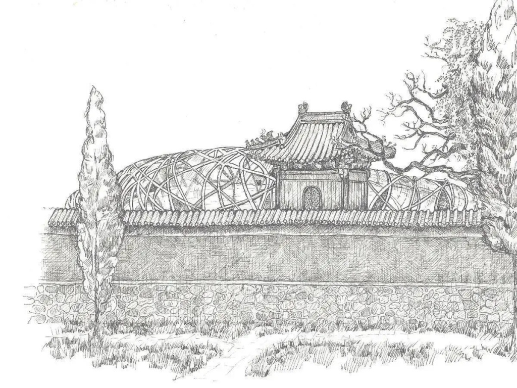Sitting on the City Walls Courtyard House