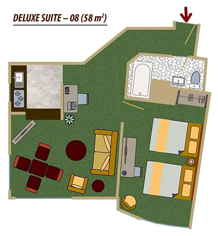 Ritz Apart Hotel - Chambres