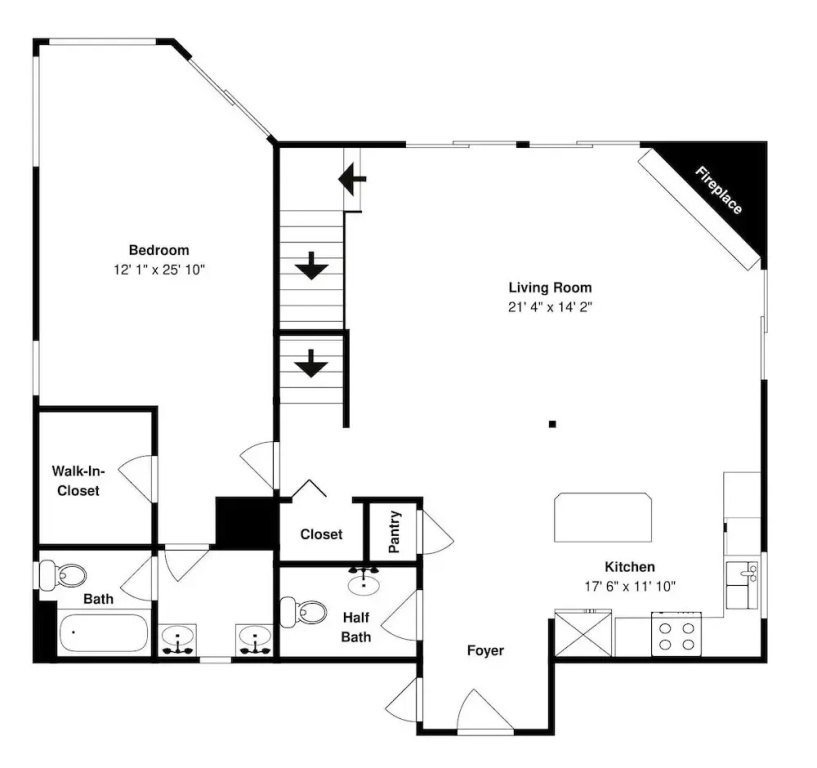 4 Bedrooms Cottage with balcony