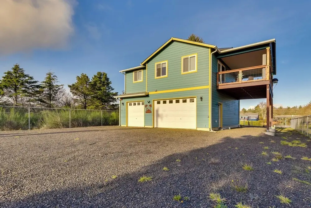 Canal-front Home in Ocean Shores w/ Dock & Views!