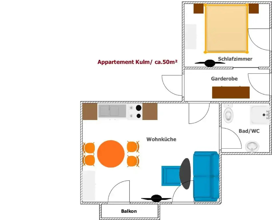 Appartements-Restaurant Schwaiger - Chambres