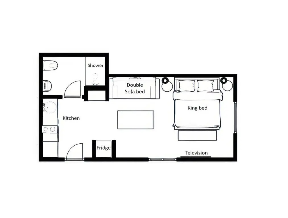 Deluxe Double Suite (full double bed)