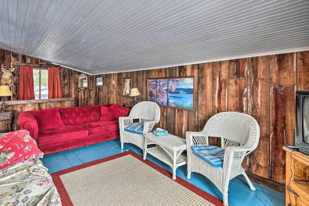 Quiet Cabin on Glen Lake w/ Boat Dock & Deck!