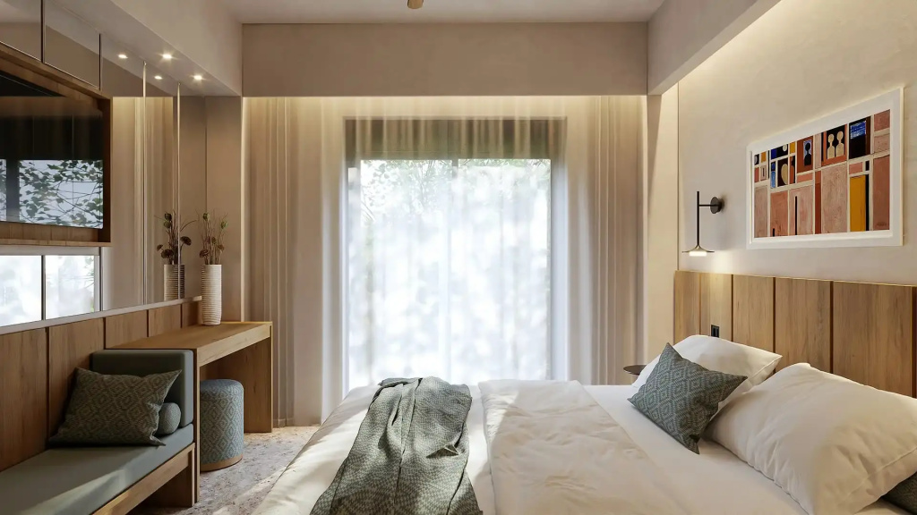 Double room with sea view (full double bed)