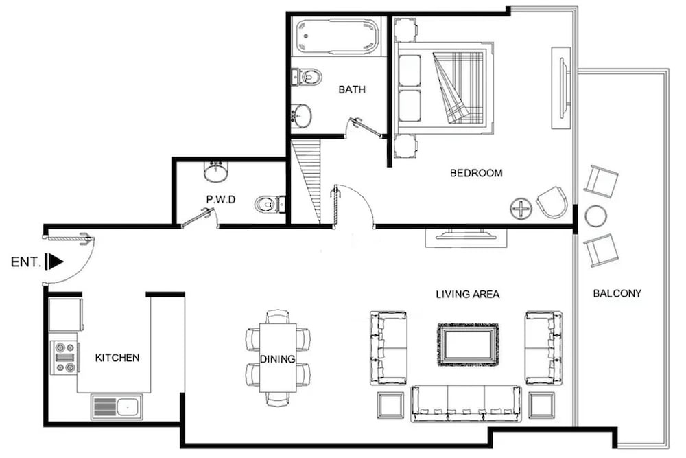 LUX LIV Contemporary Marina View Suite